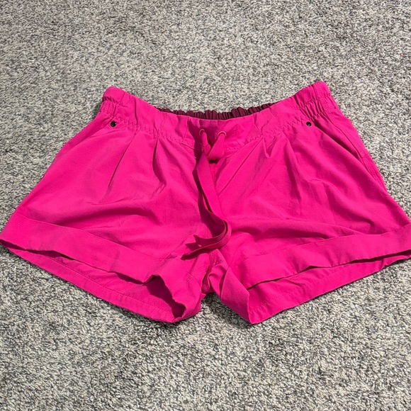 lululemon athletica Pants - lululemon athletica women's athletic shorts in bright fuchsia pink